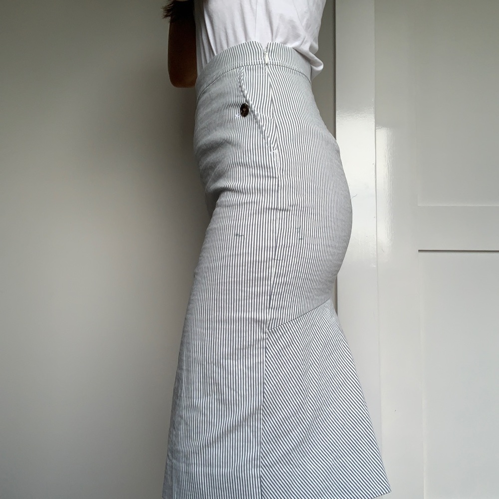 J CREW pinstripe skirt